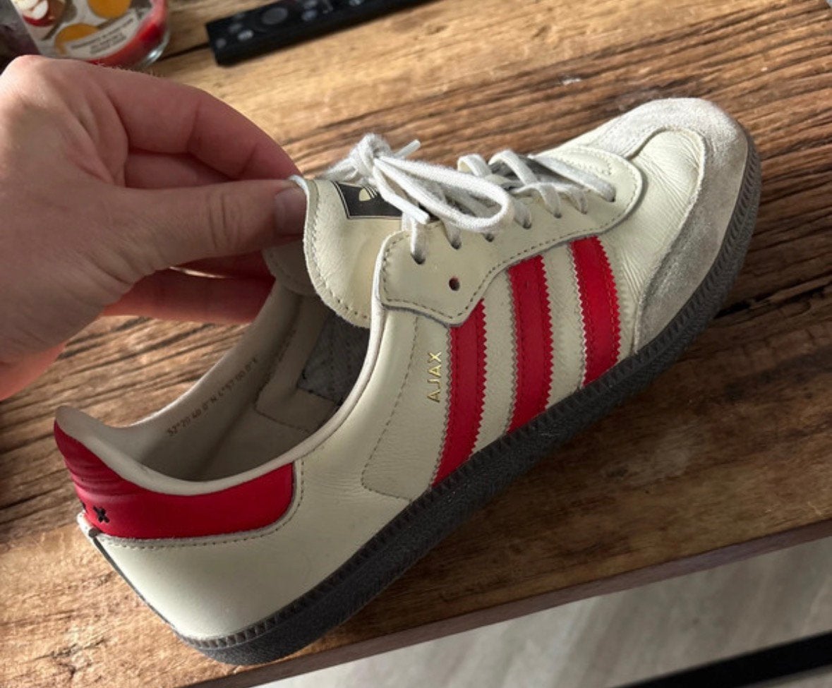 Adidas samba ajax, Ophalen of Verzenden, Gedragen, Wit