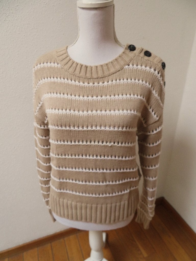 B11 Designers Remix trui beige wit 55% wol S 36, Beige, Ophalen of Verzenden, Zo goed als nieuw, Maat 36 (S)