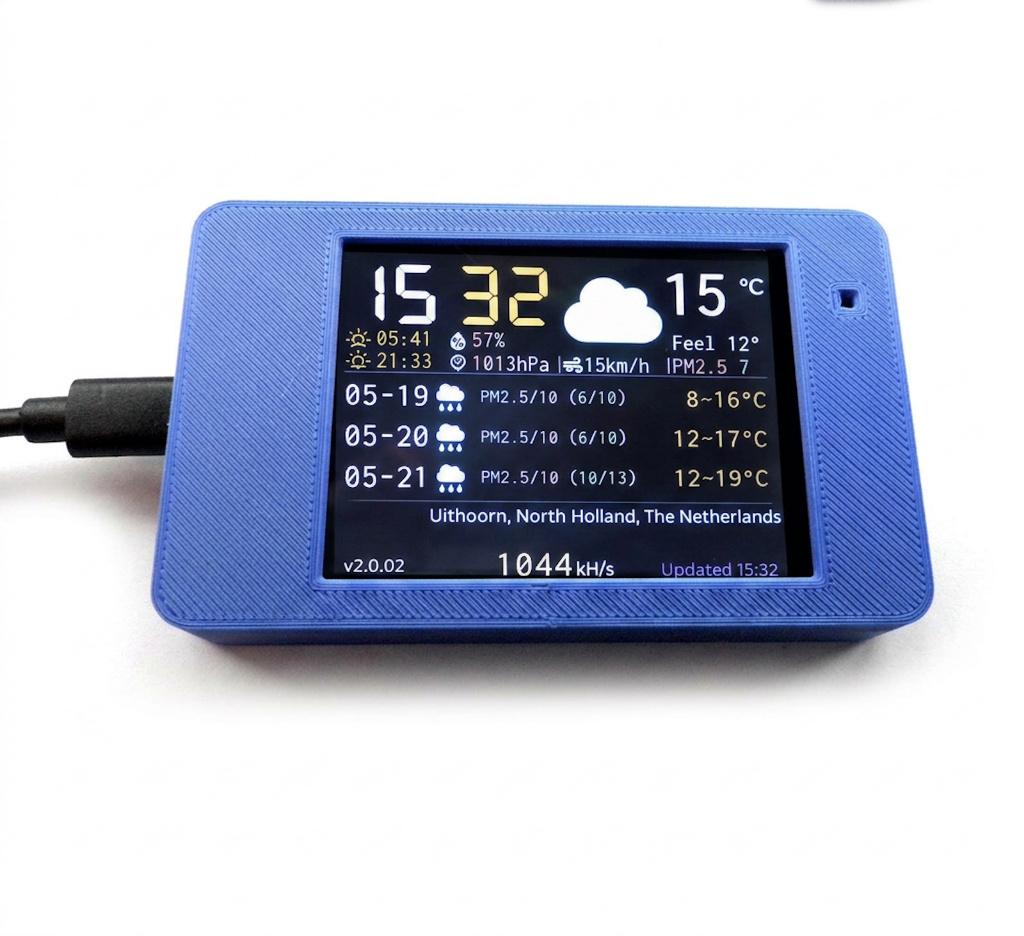 NerdMiner Smart Weerstation Bureauklok Crypto Ticker NIEUW, Ophalen of Verzenden, Nieuw, NerdMiner V2