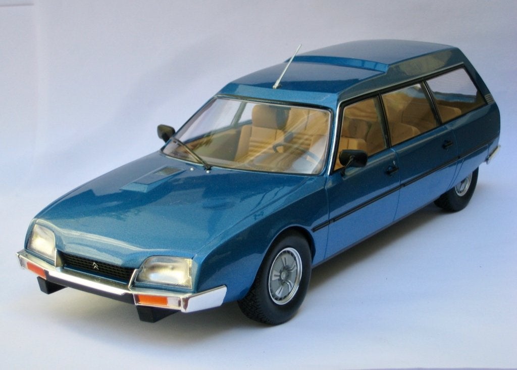 Citroen CX Break familiale blauw met. Model car Group 1:18, Ophalen of Verzenden, Nieuw, Auto, Overige merken