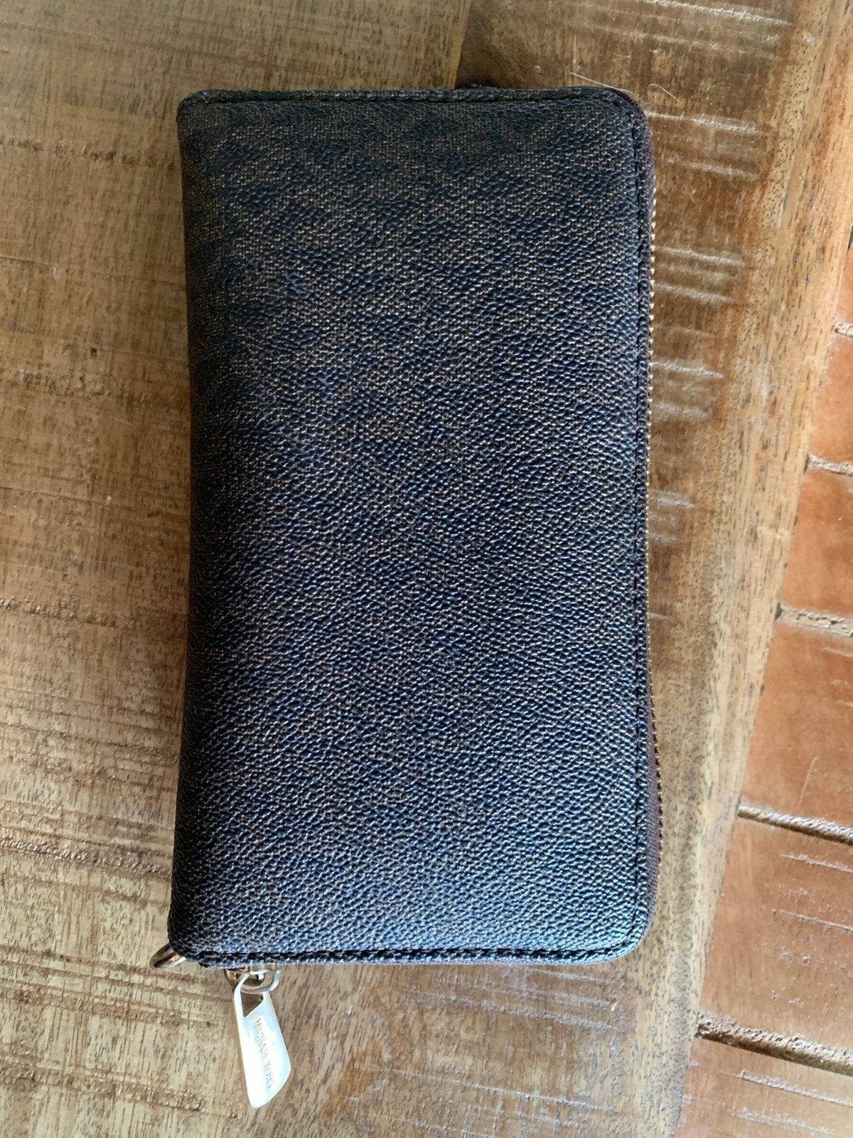 Michael Kors portemonnee - Zwart/Bruin, Ophalen of Verzenden, Zo goed als nieuw, Zwart, Overige merken