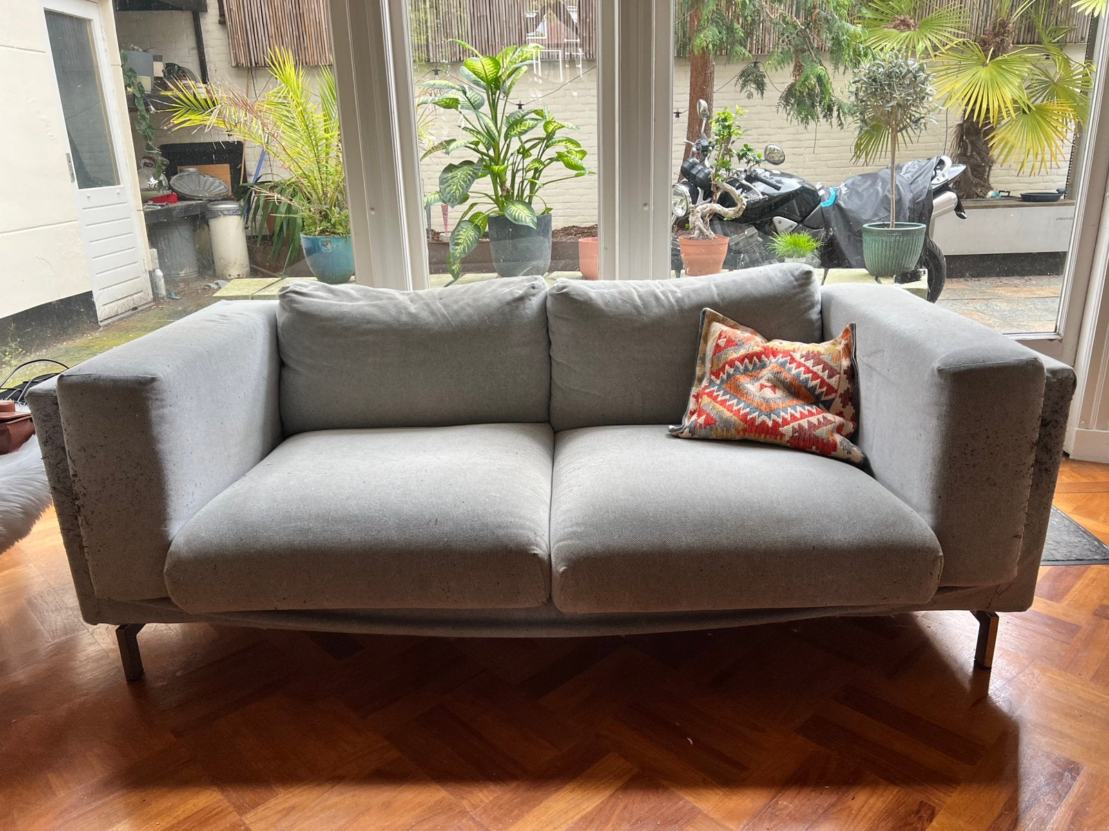 Ikea bank gratis, Ophalen, Gebruikt, Tweepersoons, 75 tot 100 cm