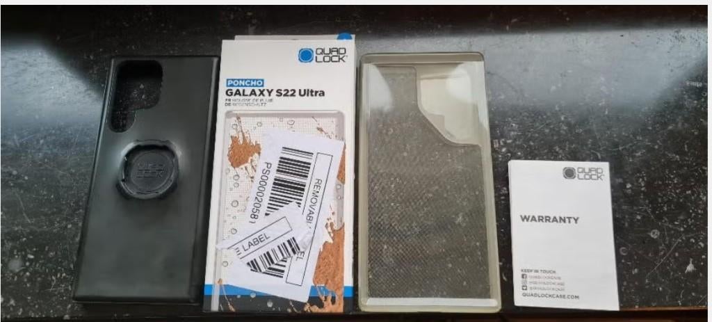 Samsung Galaxy S22 Ultra QuadLock Case & Poncho, Ophalen of Verzenden, Gebruikt, Overige modellen, Frontje of Cover