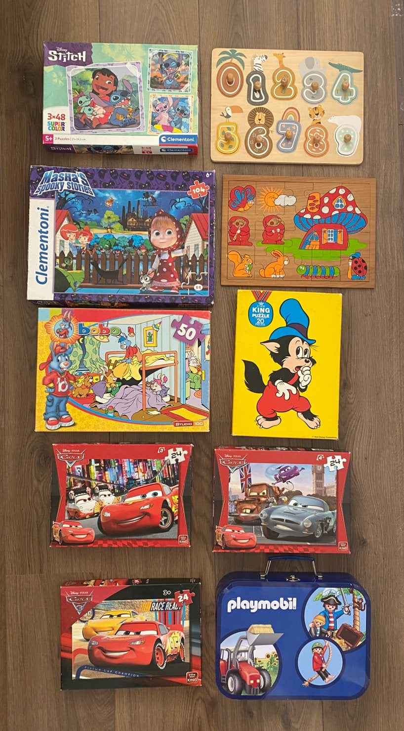 Kinderpuzzels compleet, Ophalen of Verzenden, Zo goed als nieuw