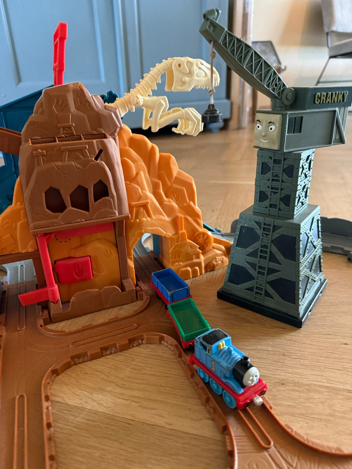 Thomas de Trein speelset met Cranky, Ophalen of Verzenden, Gebruikt