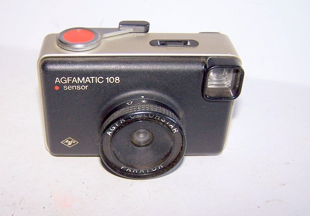 Vintage Agfamatic 108 Sensor. Izgs., Ophalen of Verzenden, Zo goed als nieuw, Compact, Overige Merken