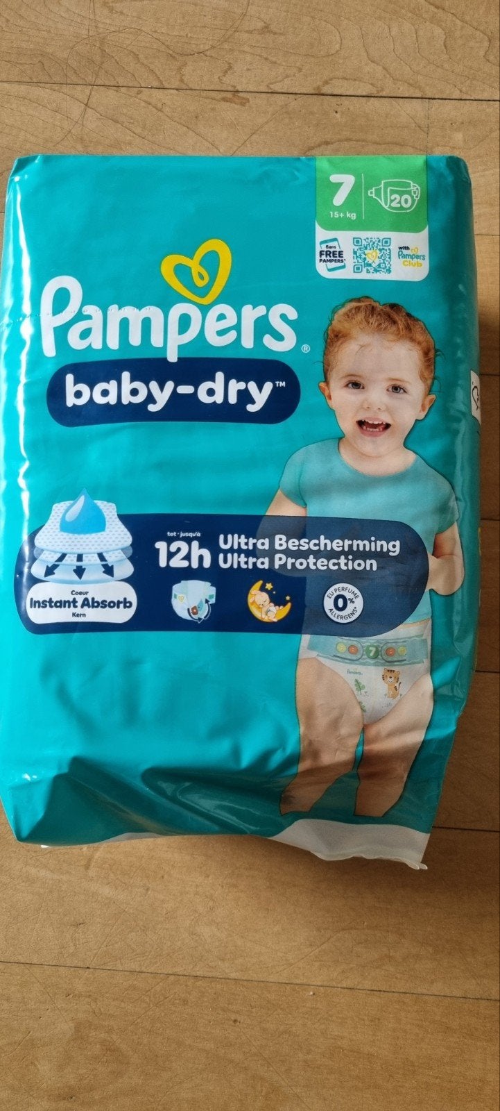 Pampers Baby-Dry Luiers Maat 7 (15+ kg) - 20 stuks, Ophalen of Verzenden, Nieuw
