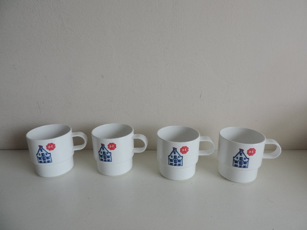 4 mepal douwe egberts bekertjes, Caravans en Kamperen, Ophalen of Verzenden, Gebruikt