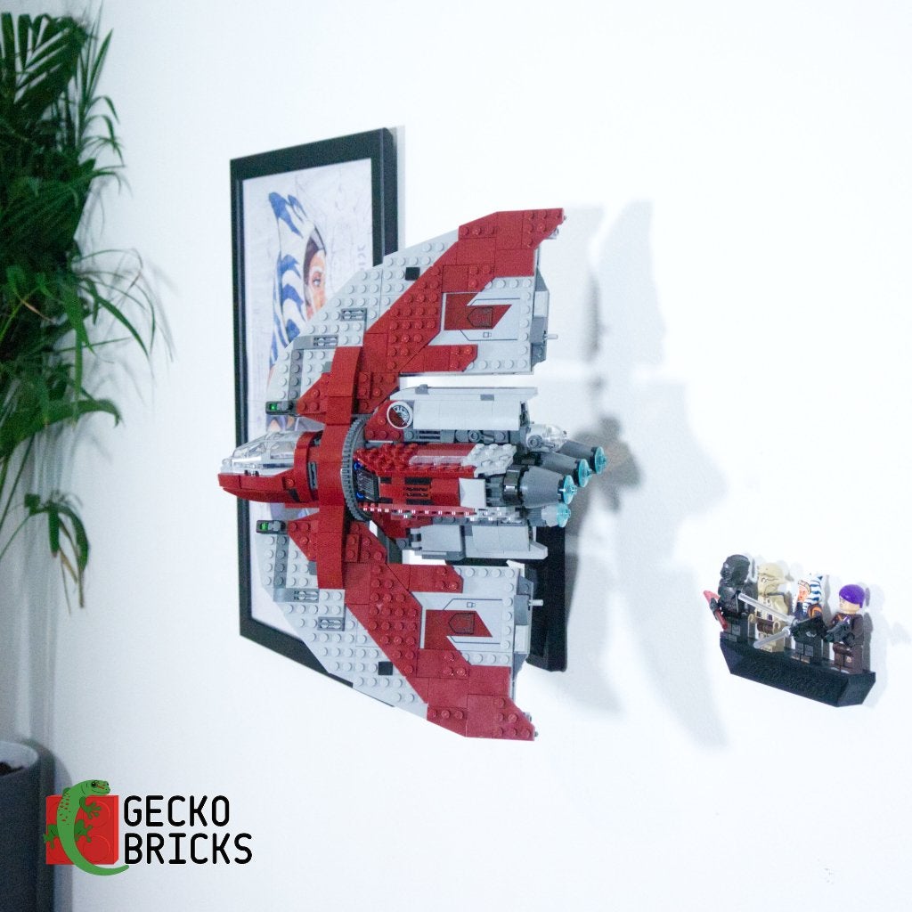 Wandbeugel voor LEGO Ahsoka Tano's T-6 Jedi Shuttle 75362, Wandhanger, Zwart, Ophalen of Verzenden, Kunststof