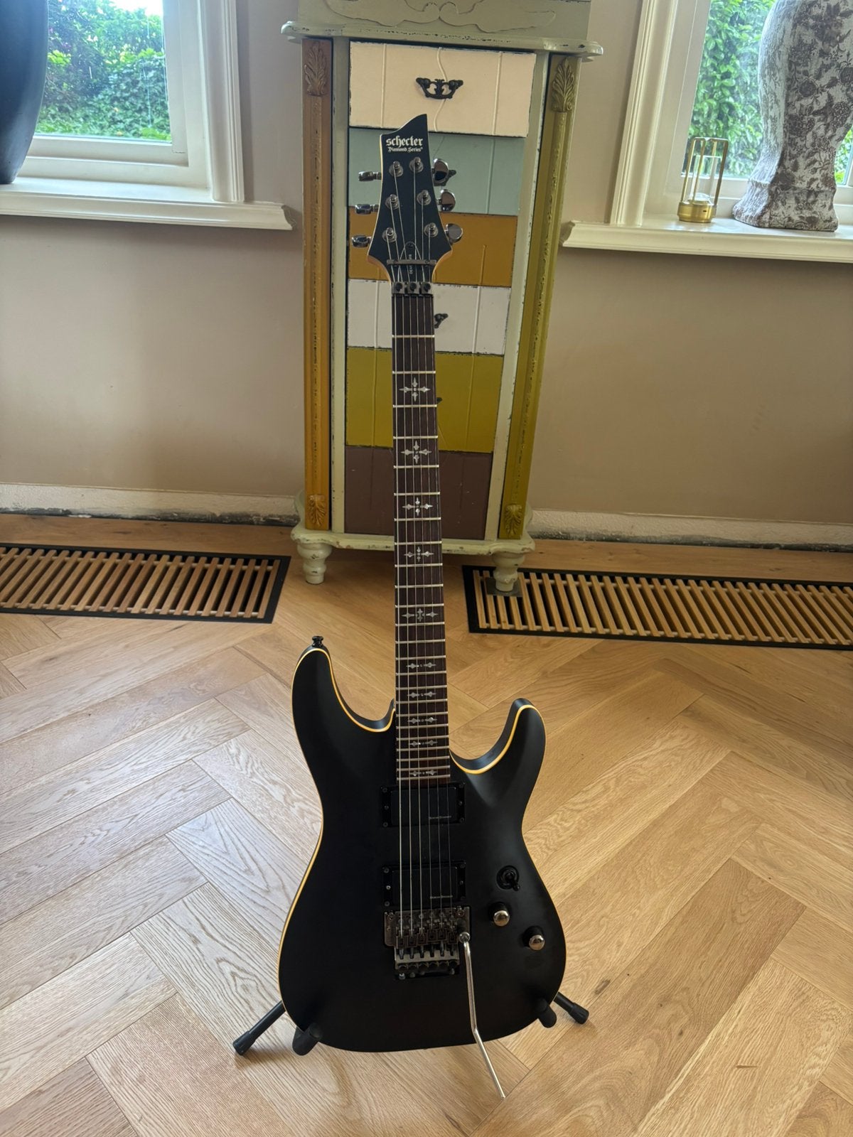 Schecter Demon 6 Floyd Rose - Top staat, Ophalen of Verzenden, Zo goed als nieuw