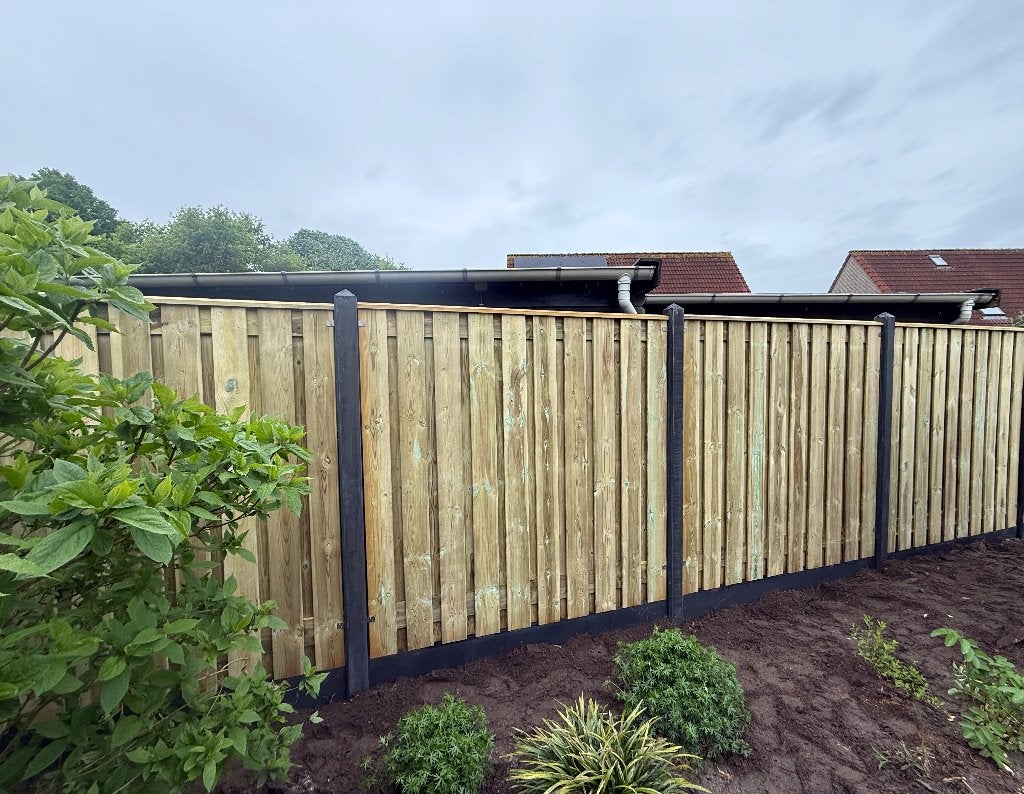 Hout en beton schuttingen, gratis offerte!, Ophalen, 1 tot 2 meter, Minder dan 3 meter, Nieuw