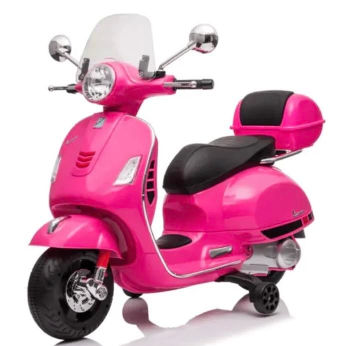 Roze Vespa Kinderscooter - Elektrisch met Zijwieltjes, Kinderen en Baby's, Speelgoed | Buiten | Voertuigen en Loopfietsen, Ophalen