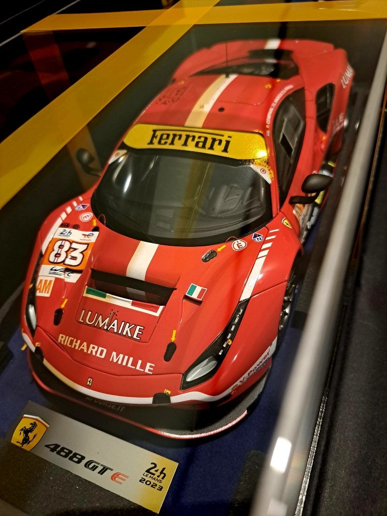 1:18 Looksmart Ferrari 488 GTE AF Corse 24H Le Mans 2023, Hobby en Vrije tijd, Modelauto's | 1:18, Ophalen of Verzenden, Nieuw