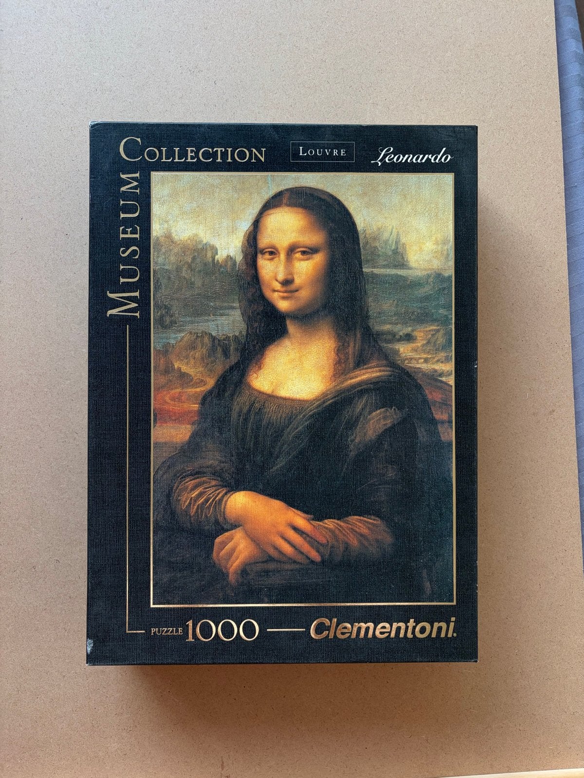 Mona Lisa Legpuzzel 1000 stukjes Clementoni Museum, Ophalen, 500 t/m 1500 stukjes, Gebruikt, Legpuzzel