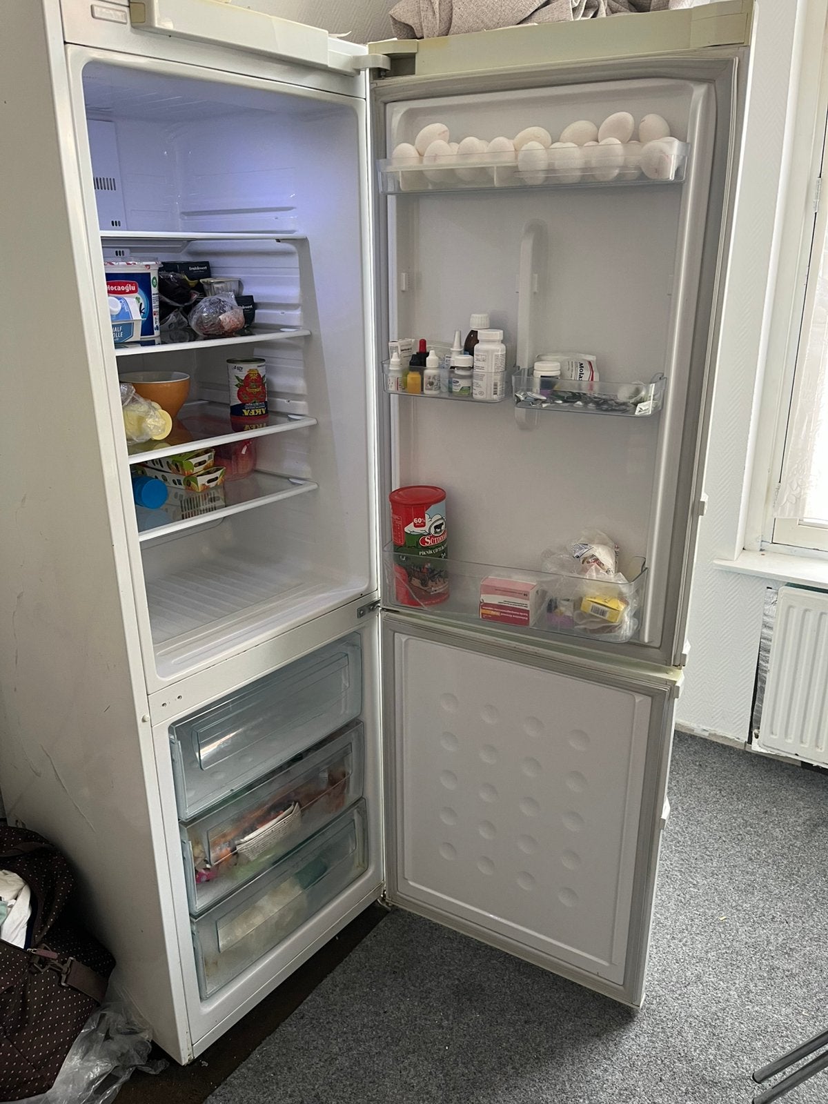Koelkast en vriezer, Witgoed en Apparatuur, Vriezers en Diepvrieskisten, Ophalen, Gebruikt, 60 tot 90 cm, 160 cm of meer