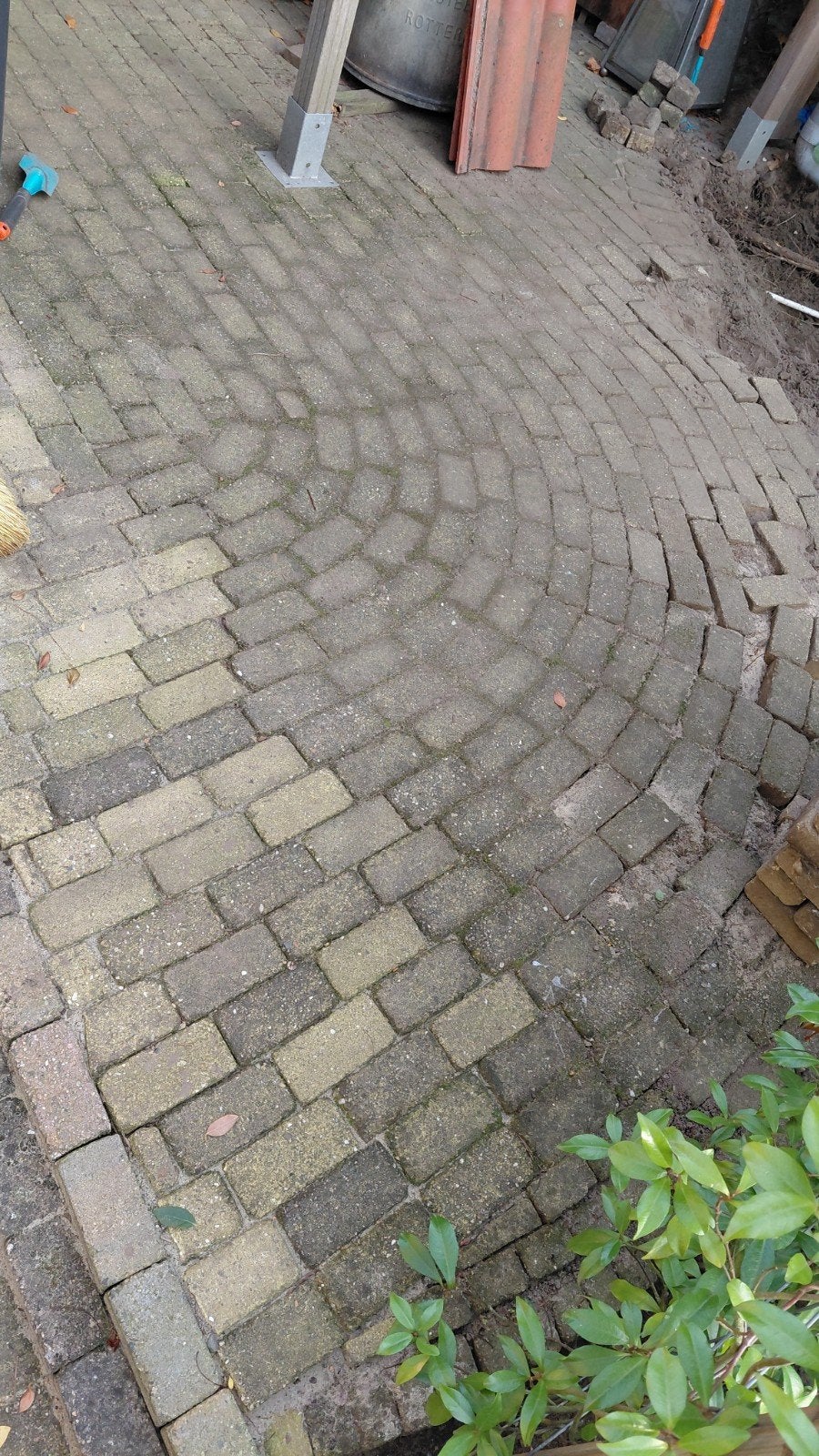 waaltjes sierbestrating 14.5x7cm. 10m2, Ophalen, Gebruikt, Klinkers, 5 tot 10 m²