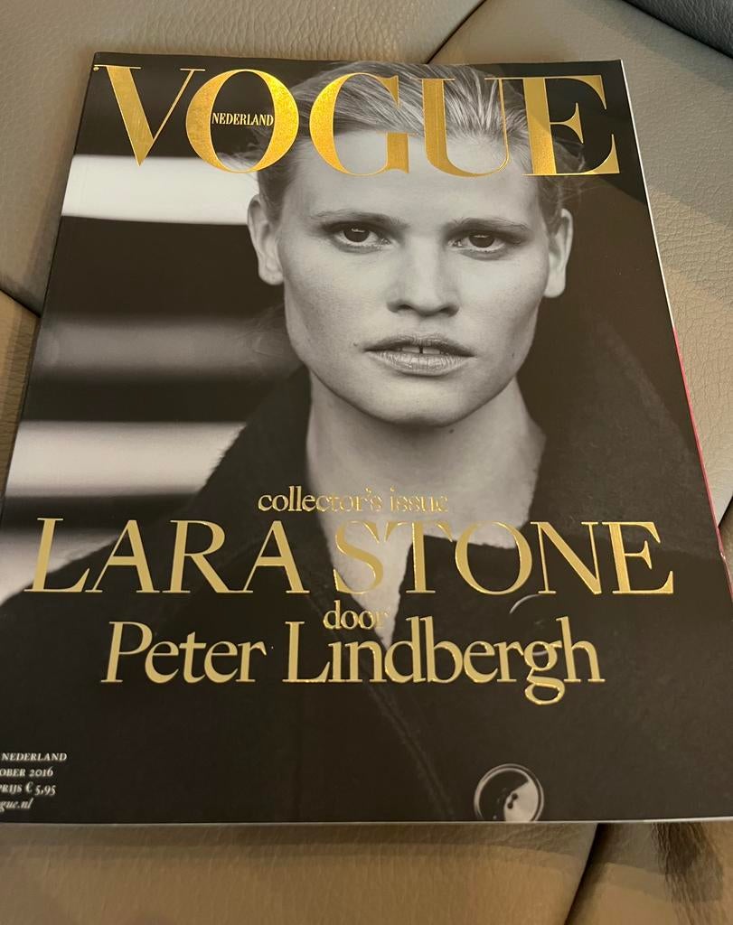 Collectors issue Vogue nederland Lara Stone Peter Lindbergh, Verzamelen, Tijdschriften, Kranten en Knipsels, Ophalen of Verzenden