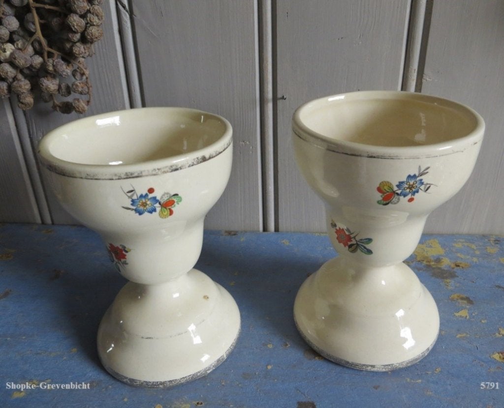 Set aardewerk kelken, Antiek en Kunst, Ophalen of Verzenden