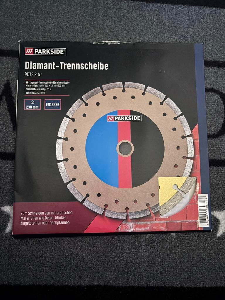 Parkside DiamantSlijpschijf - Ø230, Ophalen, Nieuw