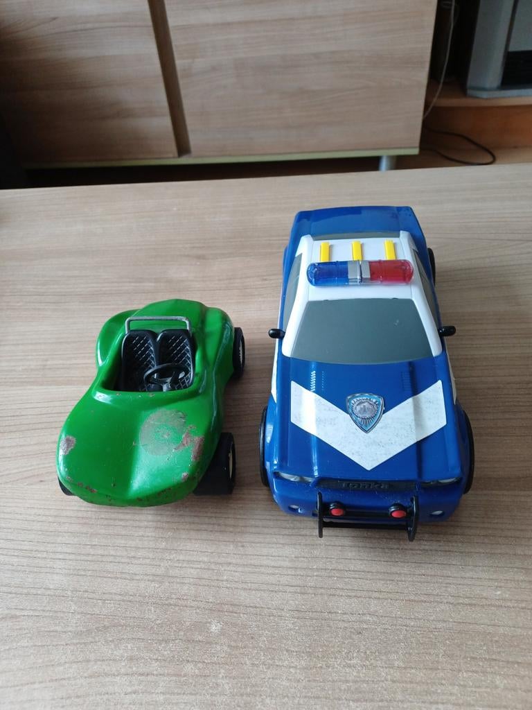 Massief blikken groene Tonka strand buggy 1:18, Ophalen of Verzenden, Gebruikt, Overige merken