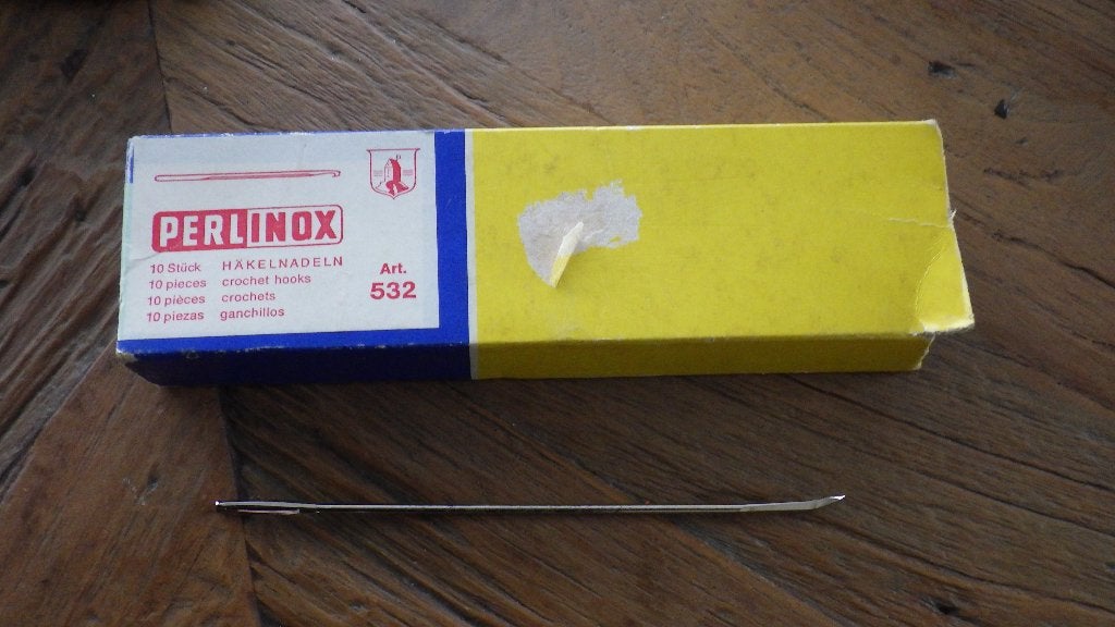 retro haaknaalden in een doosje merk perlinox, Ophalen of Verzenden, Overige typen