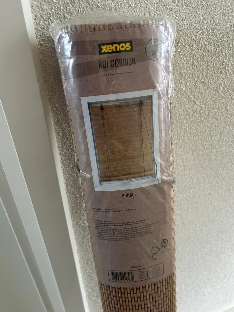 Rolgordijn Xenos 90x180, Bruin, Nieuw, 150 tot 200 cm, Rotan