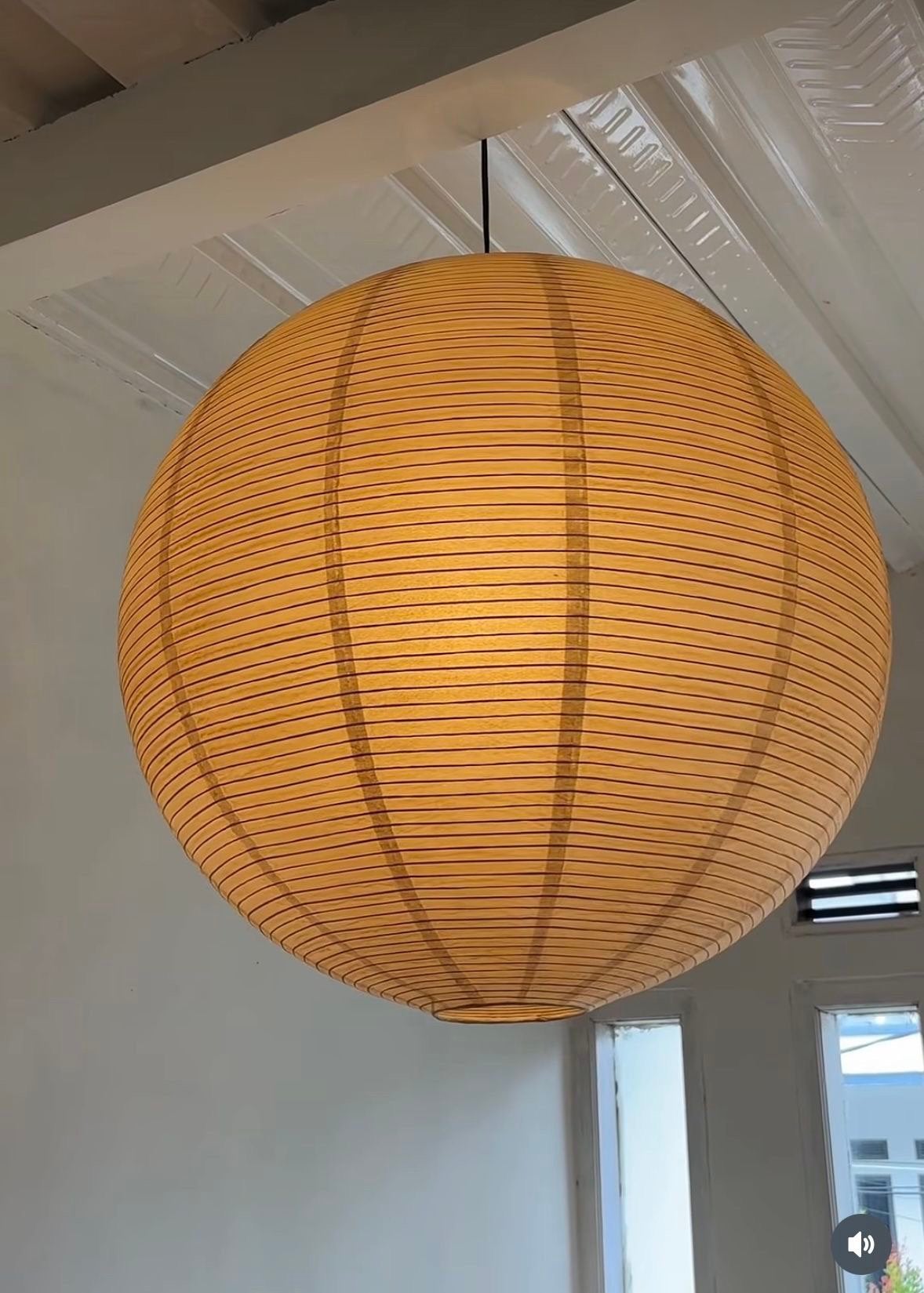 70 cm GULLSUDARE papieren lamp Japanse stijl, Huis en Inrichting, Lampen | Hanglampen, Ophalen, Zo goed als nieuw, Overige materialen