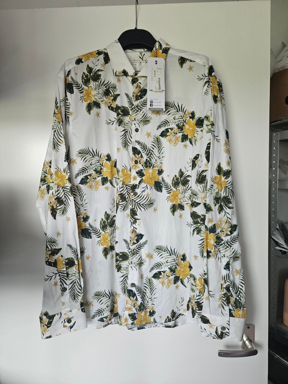 No Excess Heren Overhemd - NIEUW- Maat XL, Wit, Onbekend, Nieuw, Ophalen of Verzenden