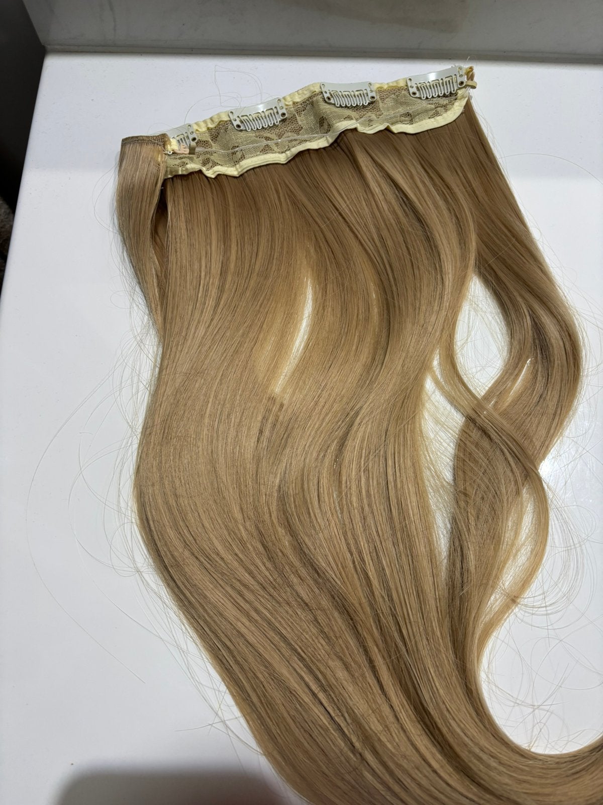 Clip in haar, Ophalen of Verzenden, Zo goed als nieuw, Pruik of Haarverlenging