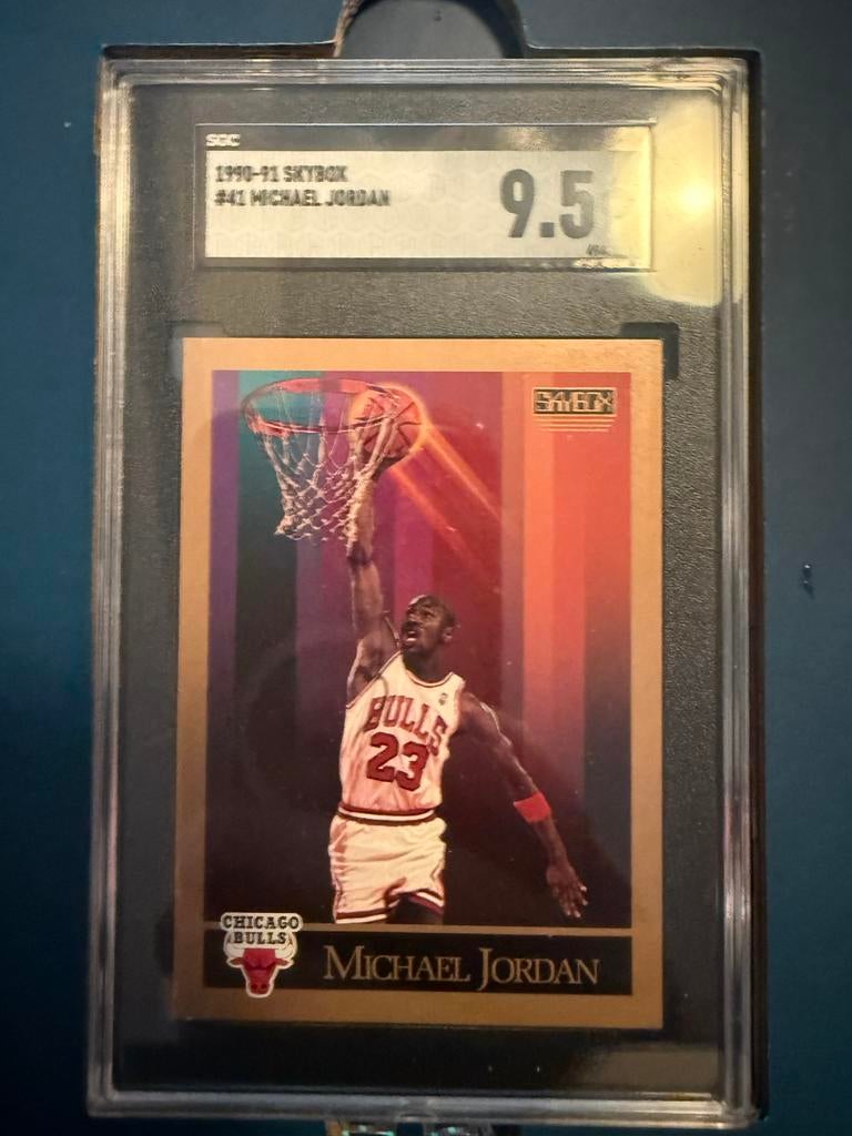 Michael Jordan 1990-91 Skybox #41 Graded 9.5, Ophalen of Verzenden, Zo goed als nieuw, Buitenlandse clubs, Spelerskaart
