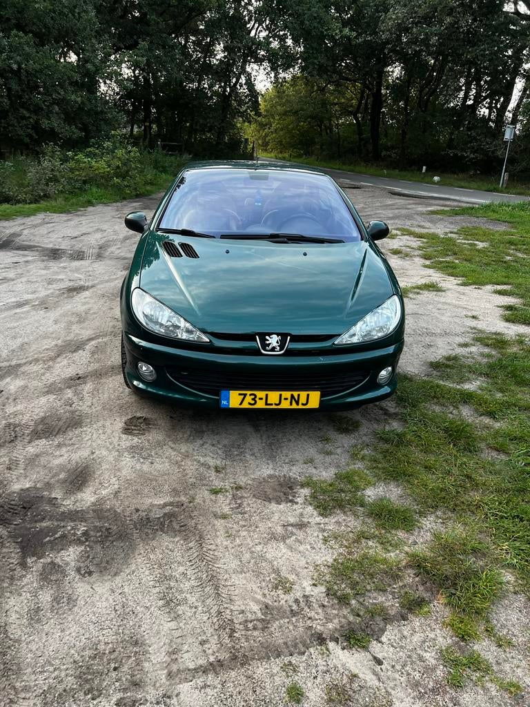Peugeot 206 CC Roland Garros Groen, Auto's, Peugeot, Particulier, Benzine, Euro 3, D, Cabriolet, Handgeschakeld, Origineel Nederlands