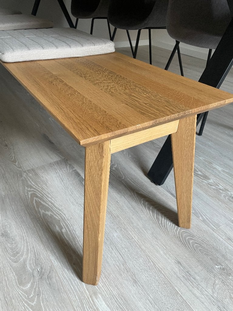Bankje eettafel, Ophalen, Eikenhout, 200 cm of meer, 50 tot 100 cm