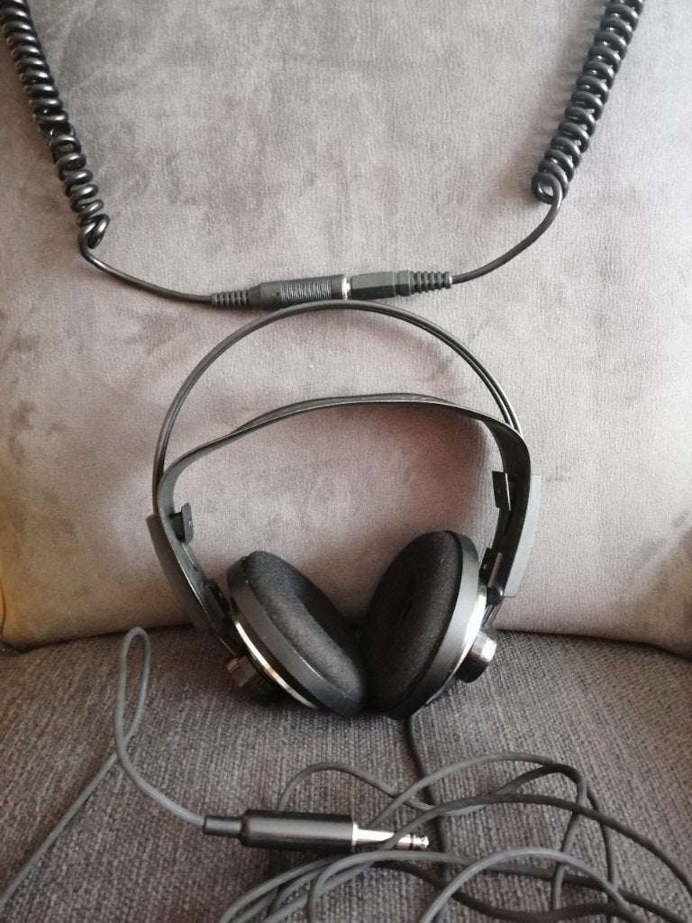 AKG K-141 koptelefoon 141 jackplug vintage, On-ear, Ophalen of Verzenden, Marshall, Zwart