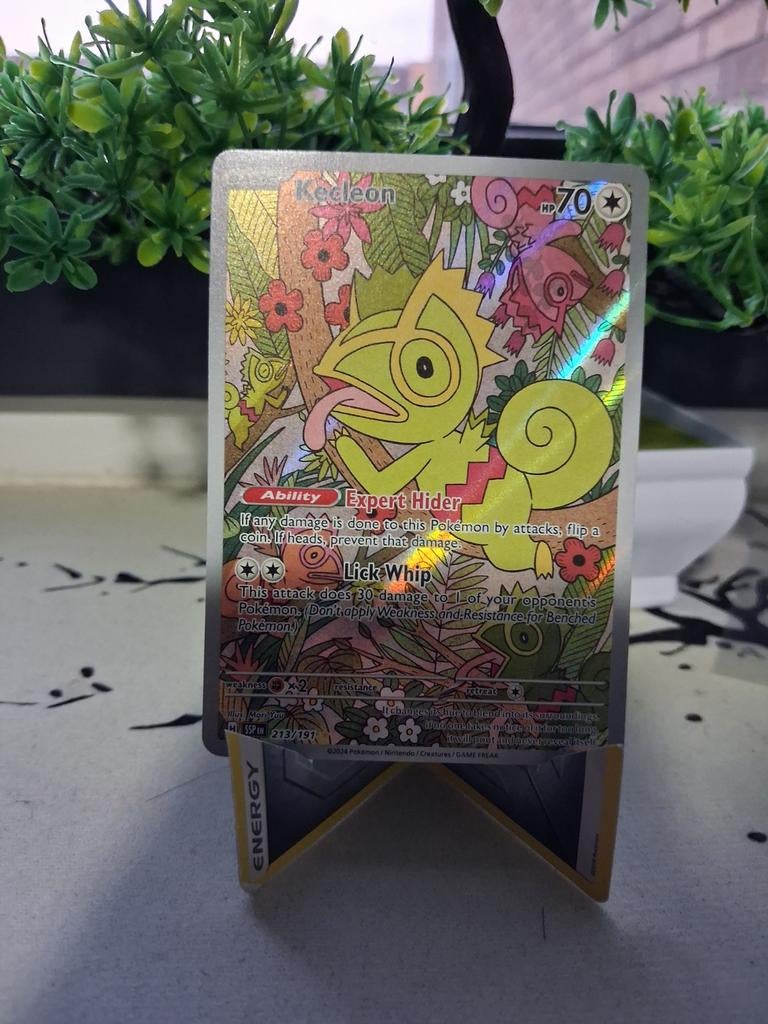 Kecleon pokemon kaart mint condition, Ophalen of Verzenden, Zo goed als nieuw, Losse kaart, Foil