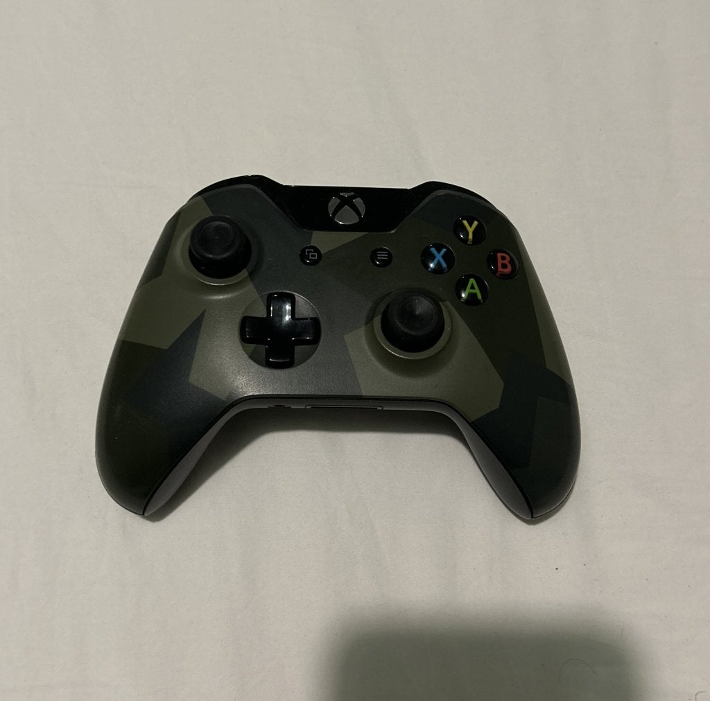 Green Camo Controller - voor Xbox One, Series & PC - zgan, Spelcomputers en Games, Spelcomputers | Xbox | Accessoires, Xbox Series S