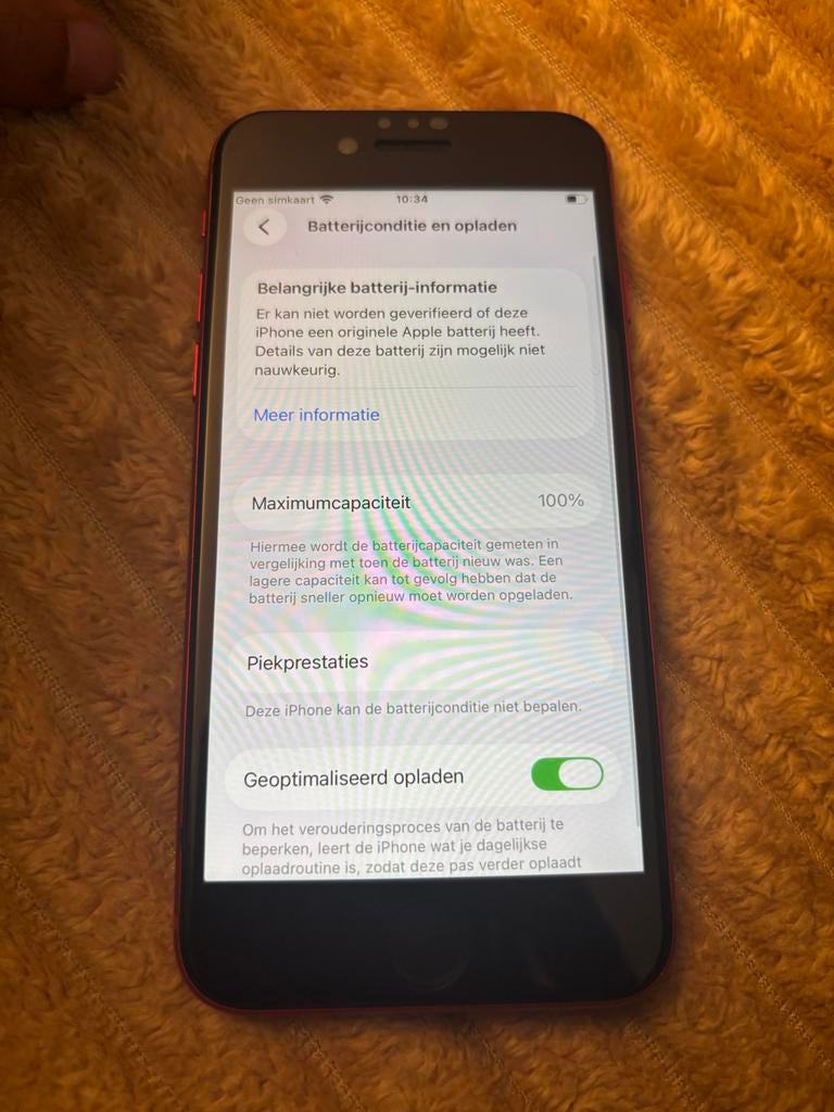 Rode iPhone SE (2020) 64 GB - Zo goed als nieuw, Telecommunicatie, Mobiele telefoons | Apple iPhone, Ophalen, Zo goed als nieuw