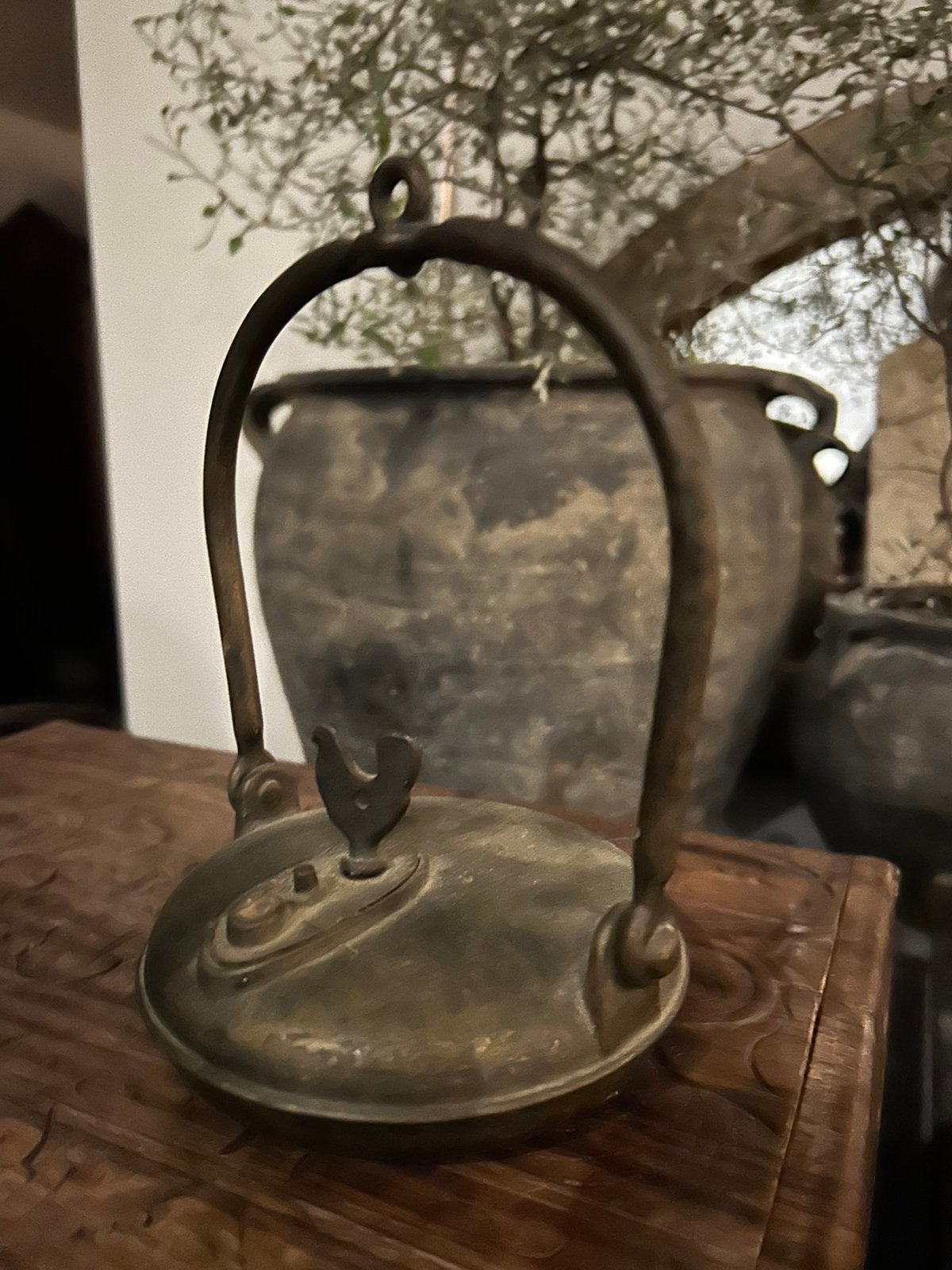 Oude mijnwerkerslamp olielamp, Antiek en Kunst, Ophalen of Verzenden
