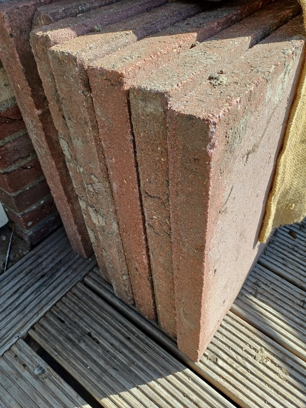 50 bij 50 tegels, 12 stuks, gratis, Tuin en Terras, Ophalen of Verzenden, Gebruikt, Beton, Terrastegels