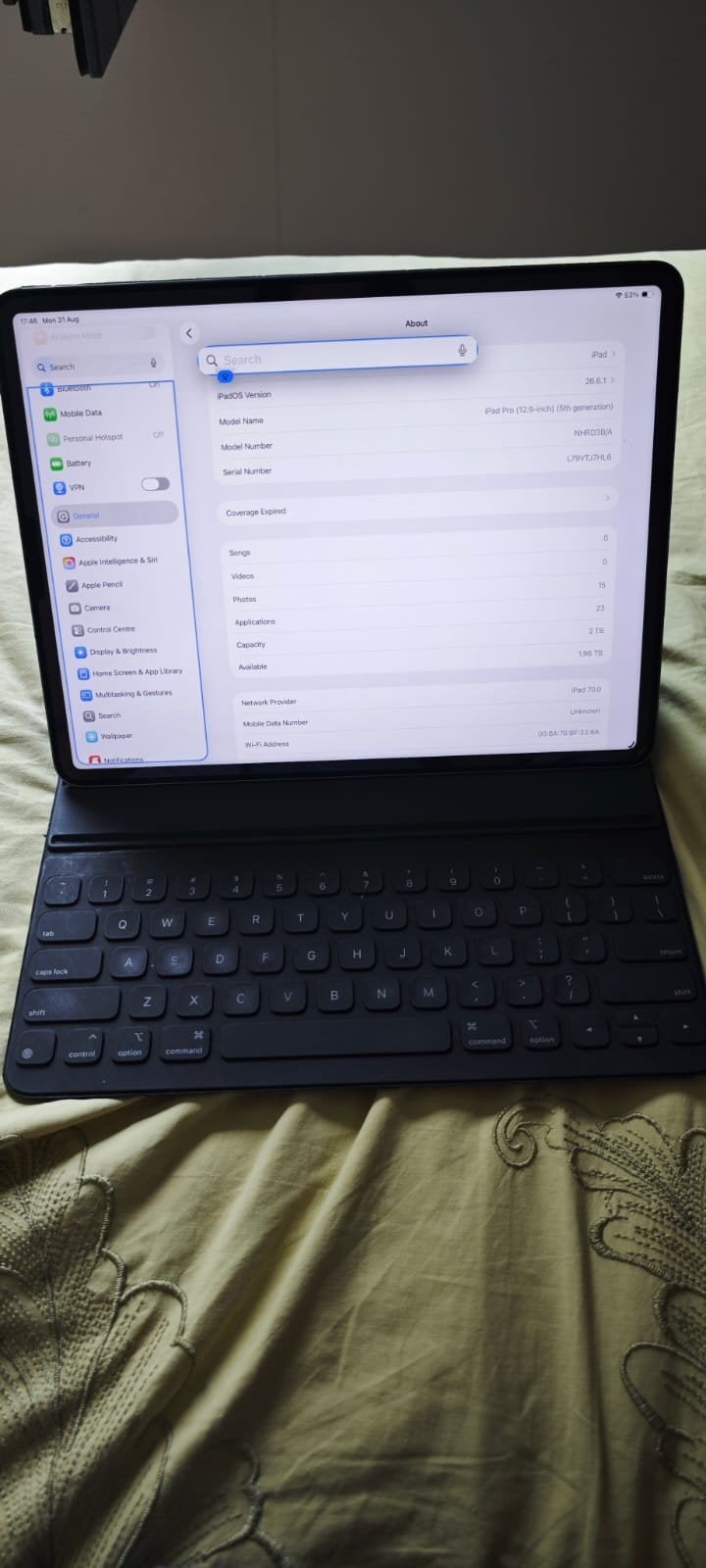 Apple iPad Pro M1 2TB Setup | 100% Batterij | Nieuwstaat, Computers en Software, Ophalen of Verzenden, Zo goed als nieuw, Grijs