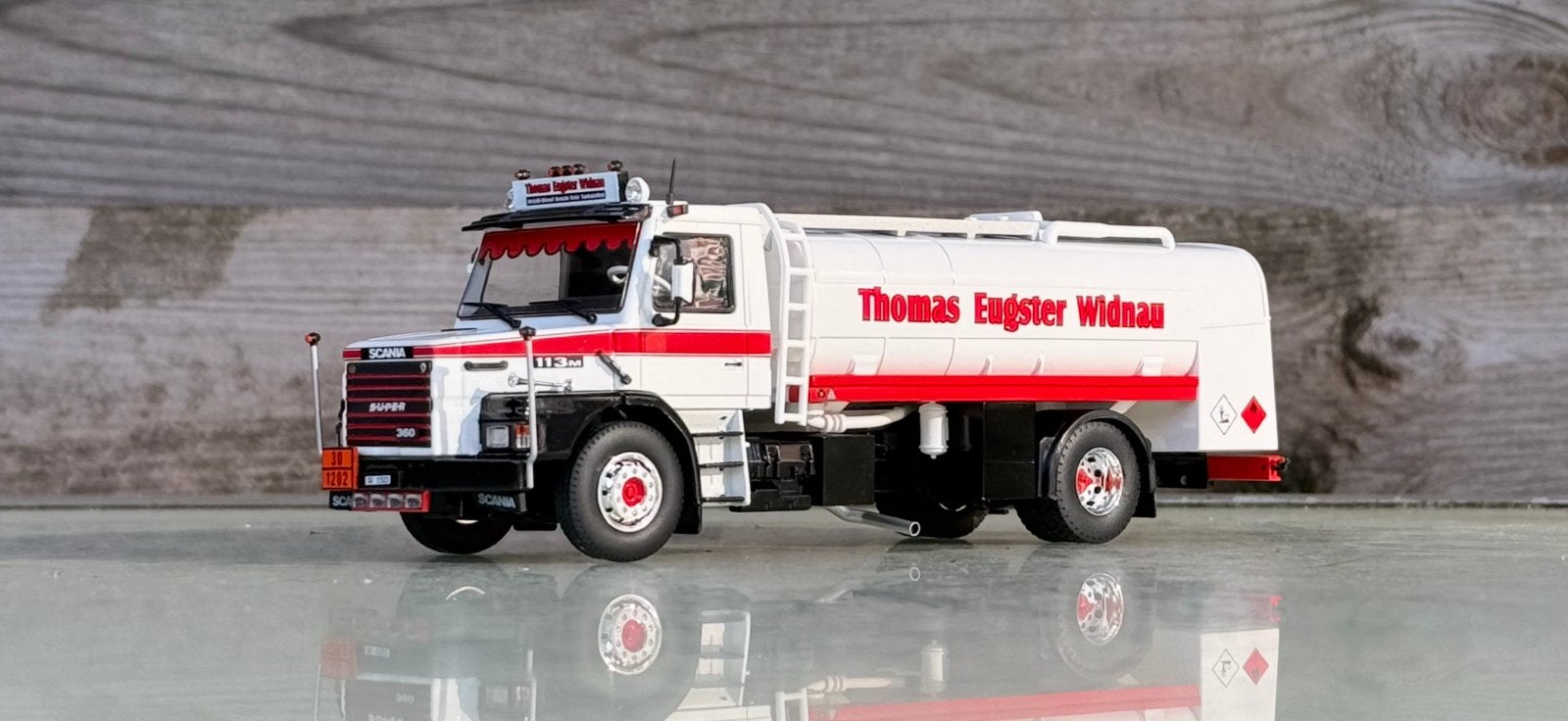 Tekno Thomas Eugster Scania 113 Torpedo, Ophalen of Verzenden, Zo goed als nieuw, Bus of Vrachtwagen