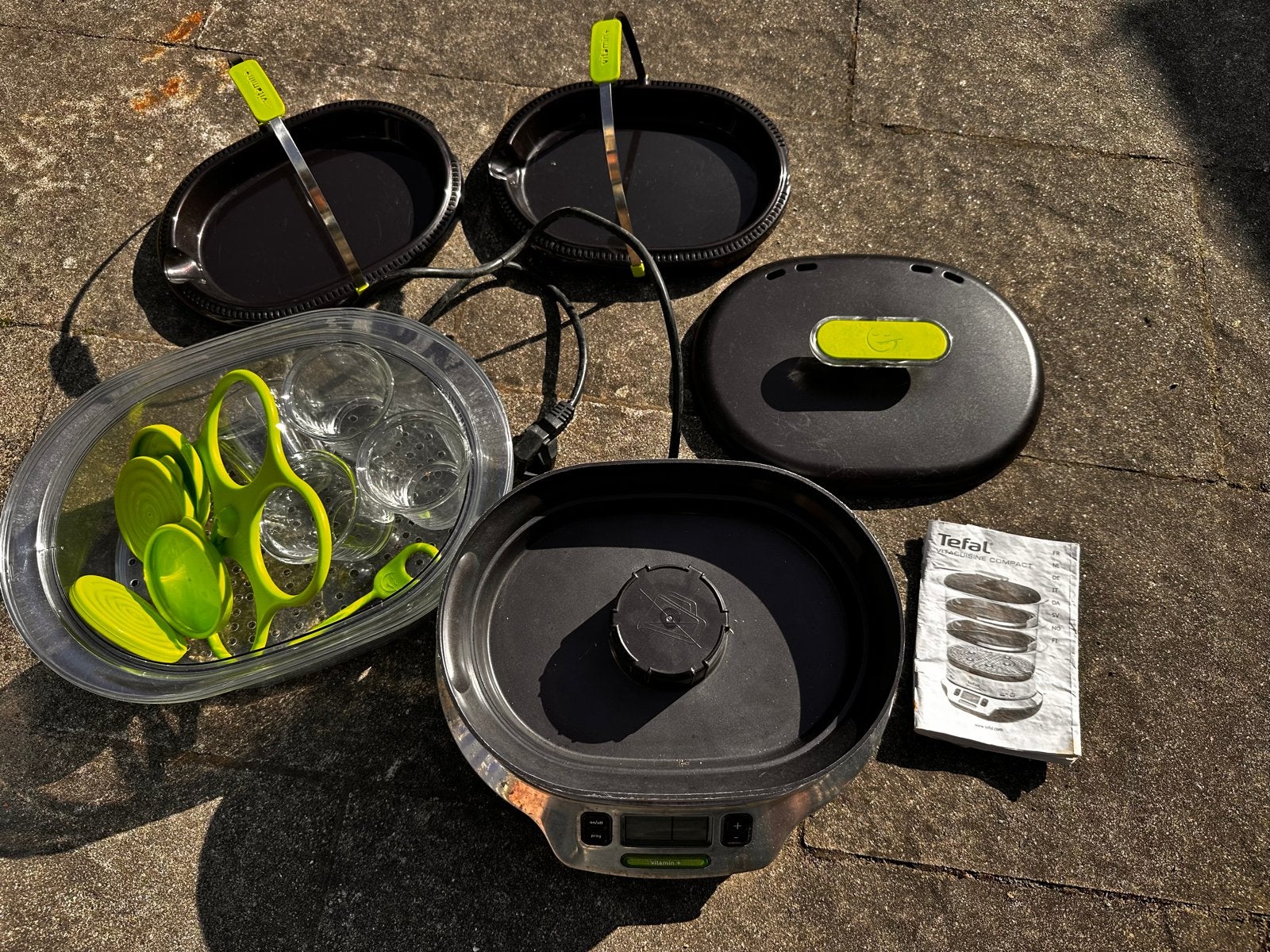 Tefal Vitacuisine Compact Stoomkoker met accessoires, Ophalen of Verzenden, Gebruikt, Stoomreiniger