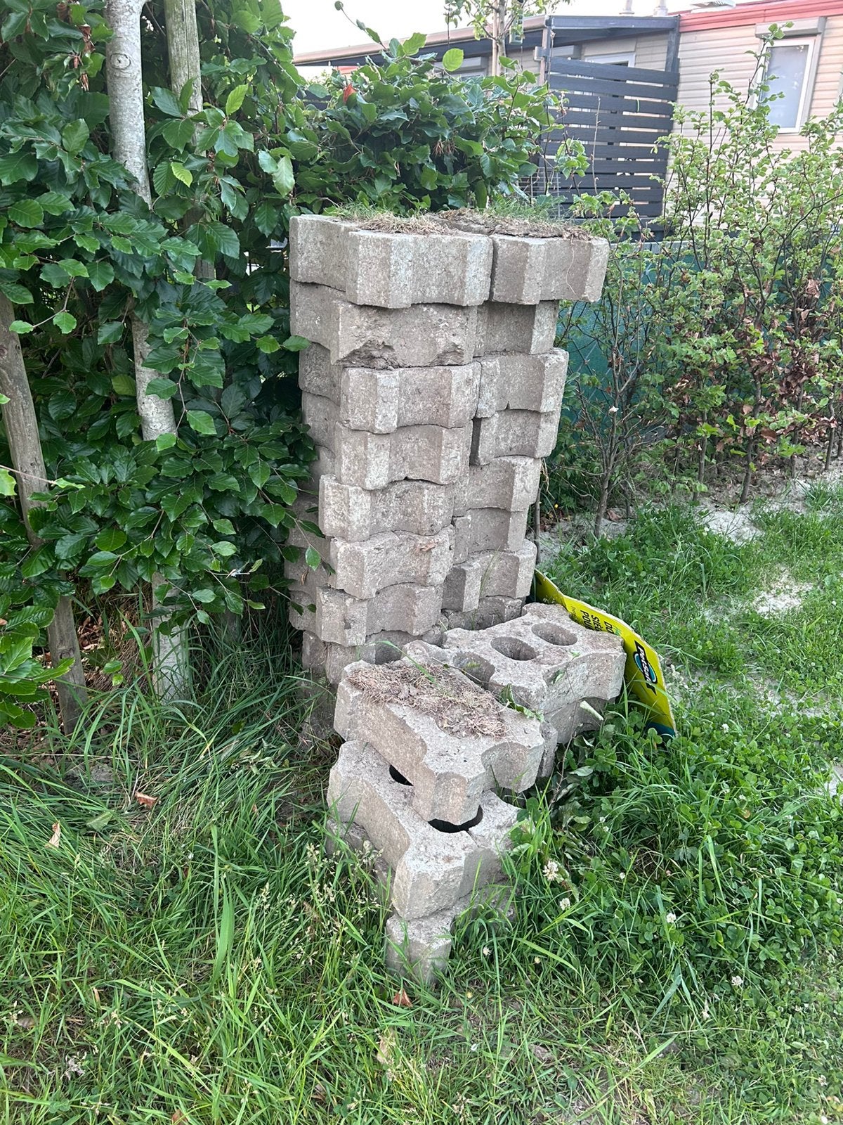 Gratis gras stenen, Ophalen, Gebruikt, Beton, Klinkers