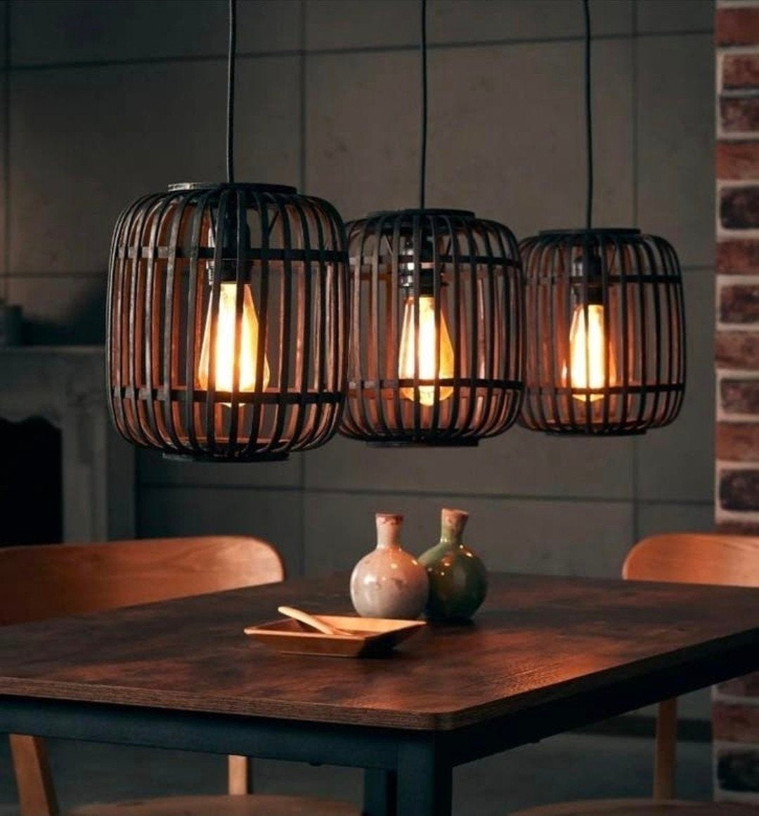 Mooie Brilliant 3-lichts hanglamp zwart incl lichtbronnen, Ophalen