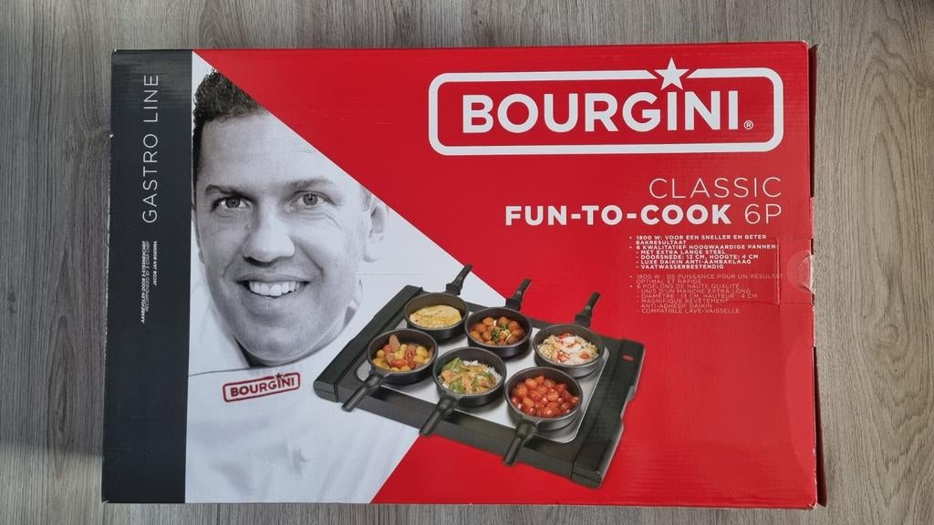 Bourgini 6 persoons gourmetstel, Ophalen of Verzenden, Nieuw