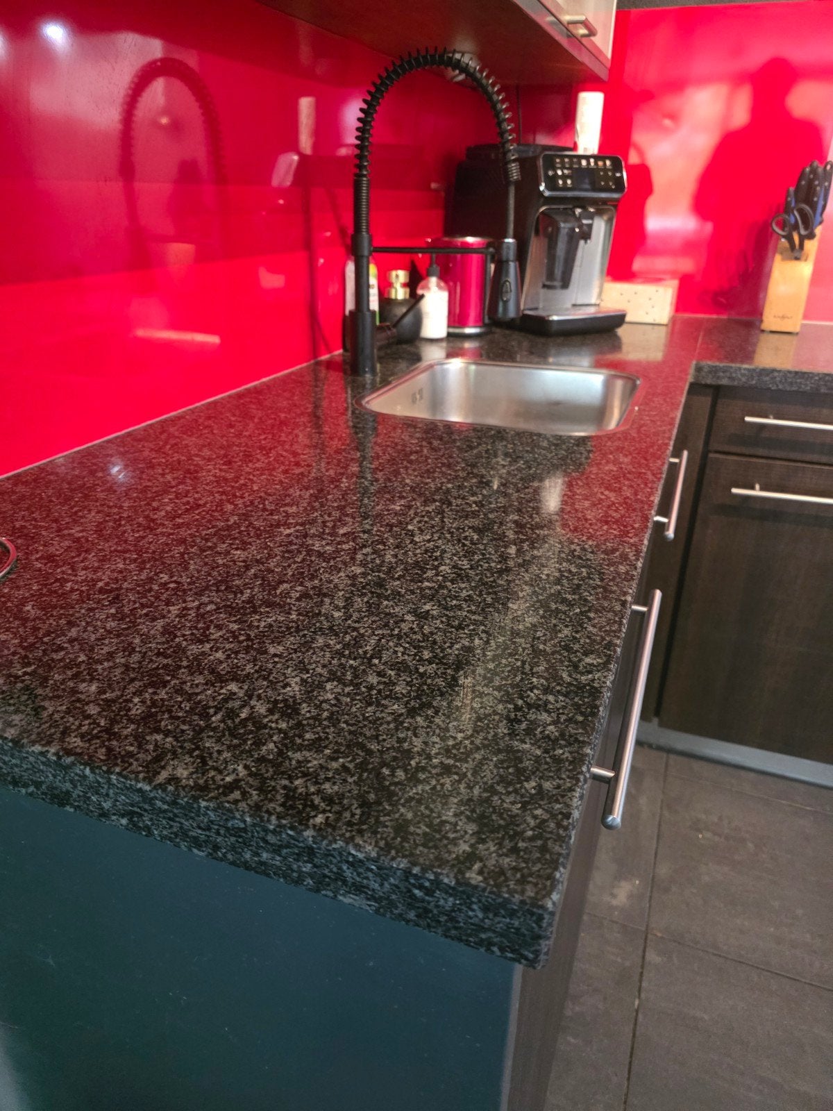 keuken (hoekkeuken), Ophalen, Gebruikt, Graniet of Steen, Hoekkeuken