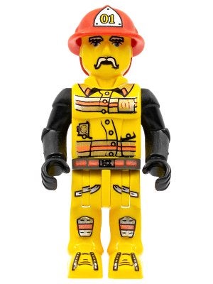 LEGO 4 Juniors js001 Fireman in Hat #01 (4154556), Gebruikt, Overige thema's, Lego, Ophalen of Verzenden