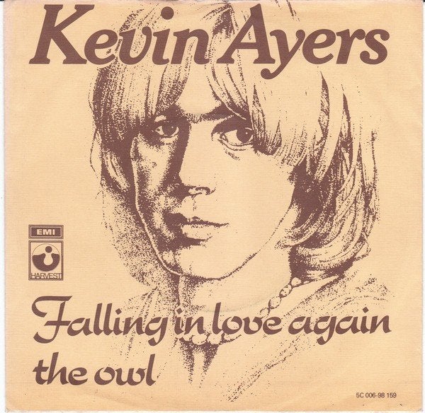 Ruil of koop Kevin Ayers Falling in love again (Harvest1976), Gebruikt, Fotohoes, 7 inch, Single