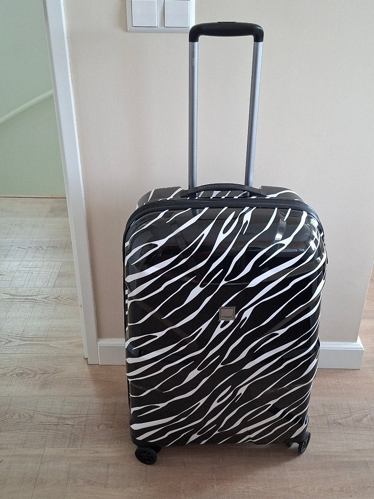 Titan koffer X2 4 w trolley M pepper, Hard kunststof, 45 tot 55 cm, Zo goed als nieuw, 70 cm of meer