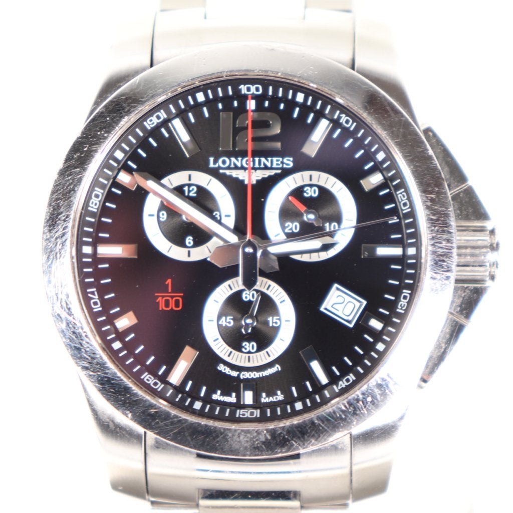 Longines Conquest Chronograph l3.800.4.56.6, Longines, Gebruikt, Support@longines.com, 2610 Longines Drive
Lexington, KY 40513
USA