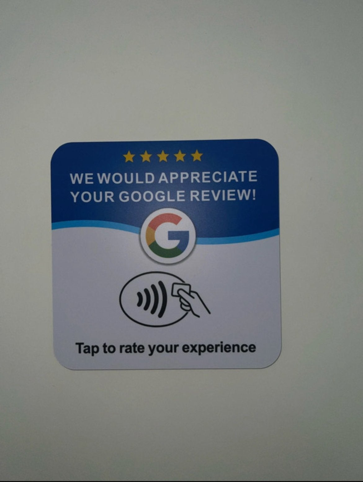 Google revieuw kaart (nfc), Computers en Software, Scanners, Ophalen of Verzenden, Zo goed als nieuw, Overige typen, Overige